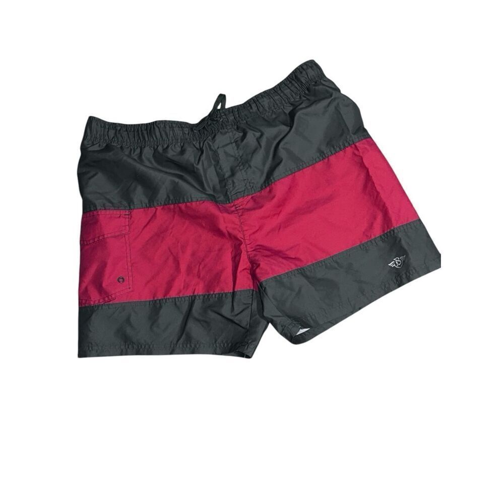 Nice Eight Bells Board Shorts Mens red green Surfing Swim Trunks Adult Mens Swim